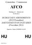 Committee / Commission AFCO. Meeting of / Réunion du 05/09/2012. BUDGETARY AMENDMENTS (2013 Procedure) AMENDEMENTS BUDGÉTAIRES (Procédure 2013)