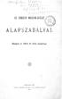 4j~*y ALAPSZABÁLYAI. (Módosítva az 1896-ik évi rendes közgyűlésen). KOLOZSVÁR AJTAI K. ALBERT MAGYAR POLGÁR KÖNYVNYOMDÁJA 1897.