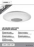 IAN LED CEILING LIGHT WITH BLUETOOTH SPEAKER. LED-MENNYEZETI LÁMPA BLUETOOTH HANGSZÓRÓVAL Szerelési, használati és biztonsági tudnivalók