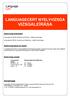 LANGUAGECERT NYELVVIZSGA VIZSGALEÍRÁSA