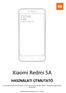 Xiaomi Redmi 5A HASZNÁLATI ÚTMUTATÓ