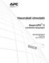 Használati útmutató. Smart-UPS C. szünetmentes tápegységhez. 1000/1500/2000/3000 VA 120/230 Vac Rack-szekrény 2U