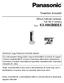 Telepítési útmutató. Otthoni hálózati rendszer Full Hd IP kamera KX-HNC800EX. Típus