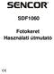 SDF1060. Fotokeret Használati útmutató