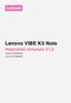 Lenovo VIBE K5 Note Használati útmutató V1.0