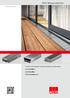 ACO Magasépítés. Teraszfolyóka. Vízáteresztő fugázatú teraszok, födémek vízelvezetése ACO Profiline ACO Roofline ACO Greenline 2.0