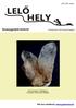 LELŐ. Ásványgyűjtői hírlevél. 2017/IX. szám. Szerkesztő: Körmendy Regina. Pdf-ben letölthető: