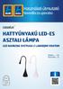 HATTYÚNYAKÚ LED-ES ASZTALI LÁMPA