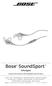 Bose SoundSport. fülhallgató. bizonyos ipod, iphone és ipad modellekkel való használatra