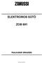 ELEKTROMOS SÜTŐ ZOB 691