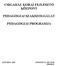 CSIGAHÁZ KORAI FEJLESZTŐ KÖZPONT PEDAGÓGIAI SZAKSZOLGÁLAT PEDAGÓGIAI PROGRAMJA