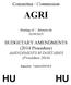 Committee / Commission AGRI. Meeting of / Réunion du 02/09/2013. BUDGETARY AMENDMENTS (2014 Procedure) AMENDEMENTS BUDGÉTAIRES (Procédure 2014)