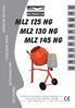 MLZ 125 NG MLZ 130 NG MLZ 145 NG