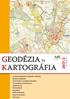 GEODÉZIA ÉS KARTOGRÁFIA