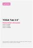 YOGA Tab 3 8. Használati útmutató. Lenovo YT3-850F Lenovo YT3-850L Lenovo YT3-850M