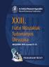XXIII. FIATAL MŰSZAKIAK TUDOMÁNYOS ÜLÉSSZAKA