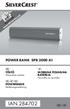 POWER BANK SPB 3000 A1 TÖLTŐ MOBILNA POLNILNA BATERIJA. Használati utasítás. Navodila za uporabo POWERBANK. Bedienungsanleitung IAN