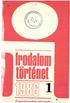 IRODALOMTÖRTÉNET A MAGYAR IRODALOMTÖRTÉNETI TÁRSASÁG FOLYÓIRATA. Szerkesztőbizottság :