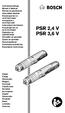 PSR 2,4 V PSR 3,6 V H