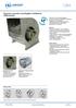 CBM Alacsony nyomású centrifugális ventilátorok CBM sorozat
