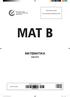 Azononosító matrica FIGYELMESEN RÁRAGASZTANI MAT B MATEMATIKA. alapszint MATB.32.MA.R.K1.20 MAT B D-S032. MAT B D-S032 MAG.indd