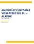AMIKOR AZ ELNYOMÁS VISSZAFELÉ SÜL EL ALAPOK