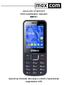 KEZELÉSI ÚTMUTATÓ GSM mobiltelefon készülék MM141
