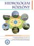 Tartalomjegyzék Hidrológiai Közlöny