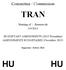 Committee / Commission TRAN. Meeting of / Réunion du 3/9/2014. BUDGETARY AMENDMENTS (2015 Procedure) AMENDEMENTS BUDGÉTAIRES (Procédure 2015)