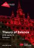 THEORY OF BALANCE Health Economics Congress. Theory of Balance április 13. Budapest.