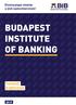 BUDAPEST INSTITUTE OF BANKING TAVASZI KURZUSOK
