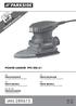 IAN POWER SANDER PPS 200 A1 PENTACSISZOLÓ PENTA BRUSILNIK PENTA BRUSKA PENTA BRÚSKA PENTASCHLEIFER. Az originál használati utasítás fordítása