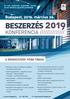 BESZERZÉS 2019 KONFERENCIA //////////////