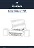 Belle Epoque 1909 Retro gramofon + CD, rádió, USB, BT, AUX, FM