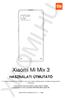 Xiaomi Mi Mix 3 HASZNÁLATI ÚTMUTATÓ. Xiaomi MI Mix 3 Manual HU v oldal