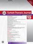 Official Journal of the Turkish Thoracic Society