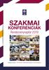 IIR SZAKMAI. KONFERENCIÁK Rendezvénynaptár IIR Magyarország Kft