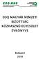 EOQ MAGYAR NEMZETI BIZOTTSÁG KÖZHASZNÚ EGYESÜLET ÉVKÖNYVE