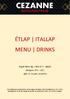 ÉTLAP ITALLAP MENU DRINKS