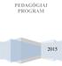 PEDAGÓGIAI PROGRAM 2015